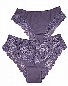 Женские трусы слипы с кружевом  ALINA 