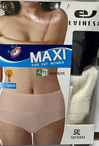 Трусы женские утягивающие (большие размеры) бамбук EVINESA